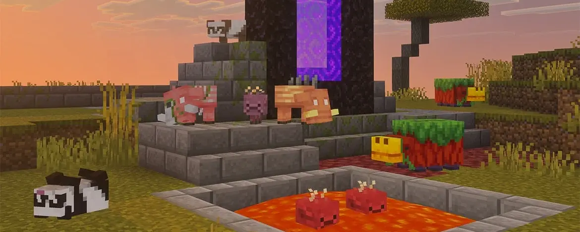Minecraft Snapshot Februar 2026: Baby Hoglin, Zoglin, Strider, Panda & Snifflet sind da!